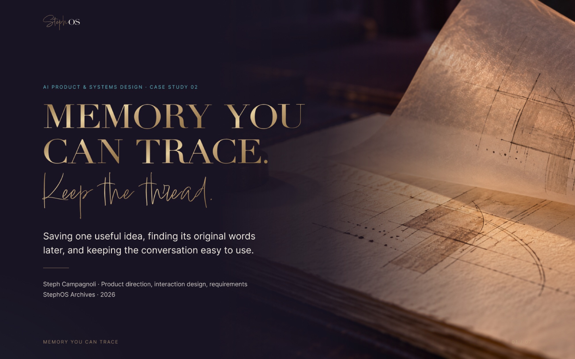 Case study cover: Memory You Can Trace